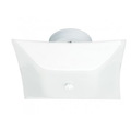 Nuvo Sf77-824 11 3/4 in. White Sq Ceiling Fixture SLS-PKST1812